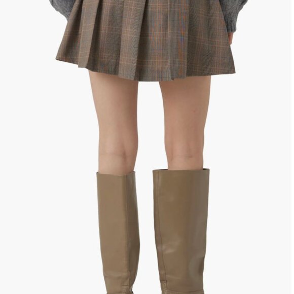 Nordstrom Tracy Check Pleated Miniskirt (Size 10) - Picture 2 of 11